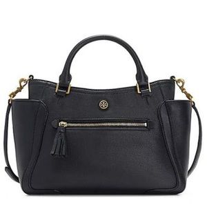 Tory Burch Frances Small Satchel, Black